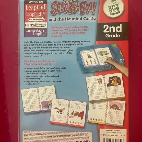 Leap Frog/Leap Pad 2nd Grade Reading Scooby-Doo And The Haunted Castle - Picture 2 of 3